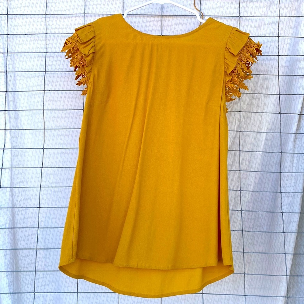 Shilla mustard yellow blouse